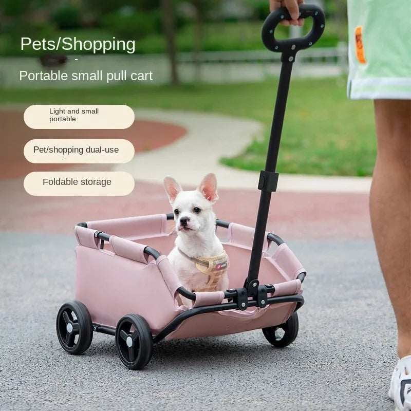 Lightweight Folding Pet Stroller for Small Dogs & Cats - PawPawBuy
