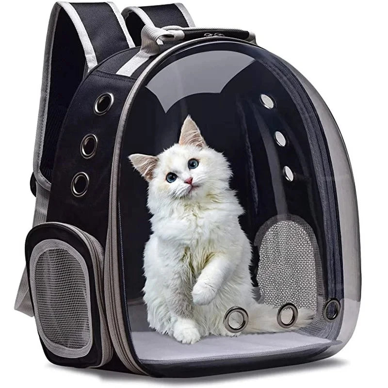Transparent Capsule Pet Carrier Backpack for Cats and Small Animals - PawPawBuy