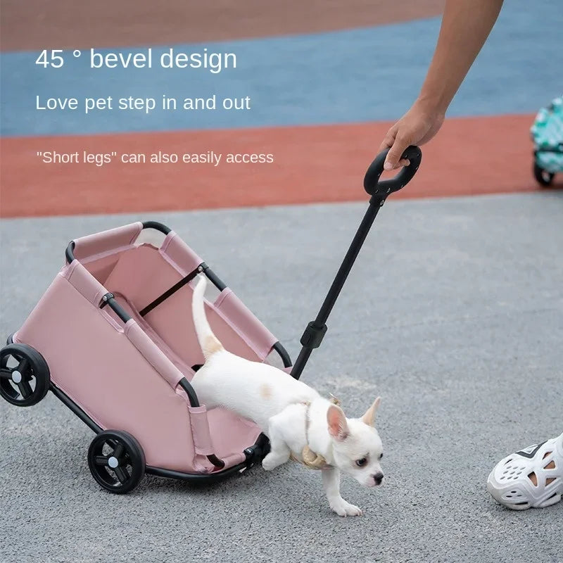 Lightweight Folding Pet Stroller for Small Dogs & Cats - PawPawBuy