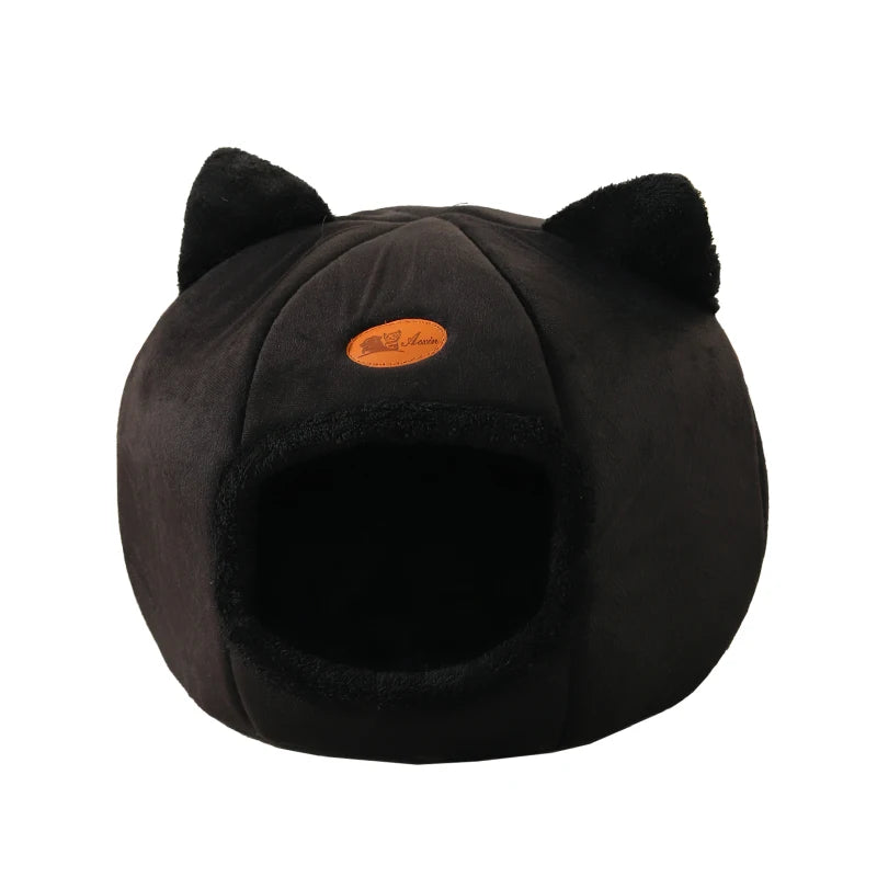 Cozy Winter Cat Bed for Deep Sleep & Comfort - PawPawBuy