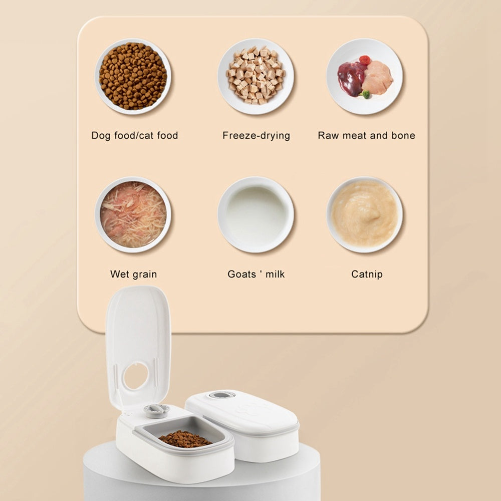 Smart Automatic Pet Feeder with Timer & Stainless Steel Bowl