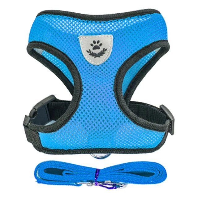 Adjustable Cat Harness with Leash for Small & Medium Pets