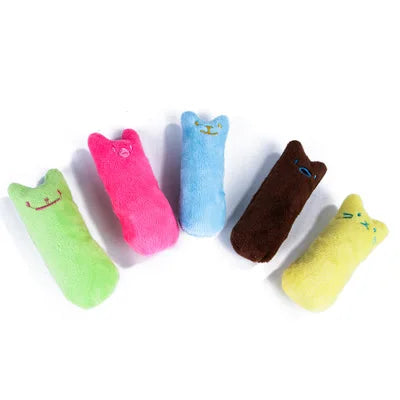 Teeth Grinding Catnip Plush Toy - Interactive Chewing and Vocal Toy