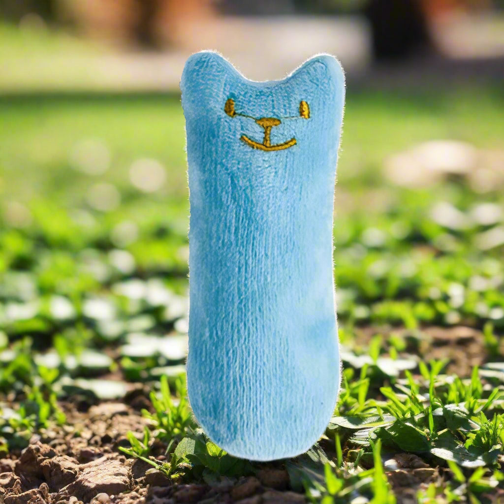 Teeth Grinding Catnip Plush Toy - Interactive Chewing and Vocal Toy