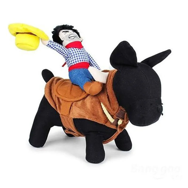 Funny Cowboy Dog Costume - Western Riding Apparel for Pets