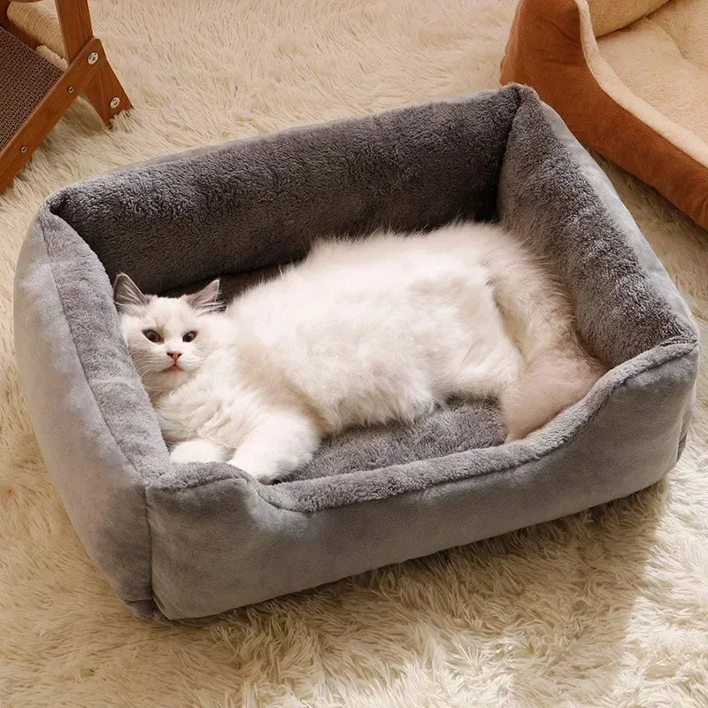 Plush Cat and Dog Bed Mat for Pets