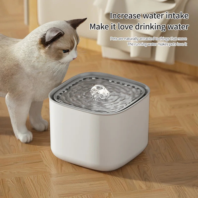 3L Cat Water Fountain with Auto Recirculation & Filtration