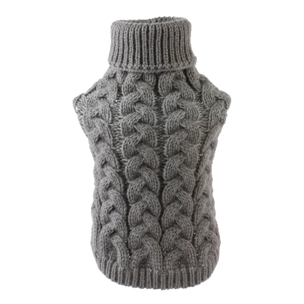 Classic Solid Chihuahua Puppy Dog Sweater for Small Dogs