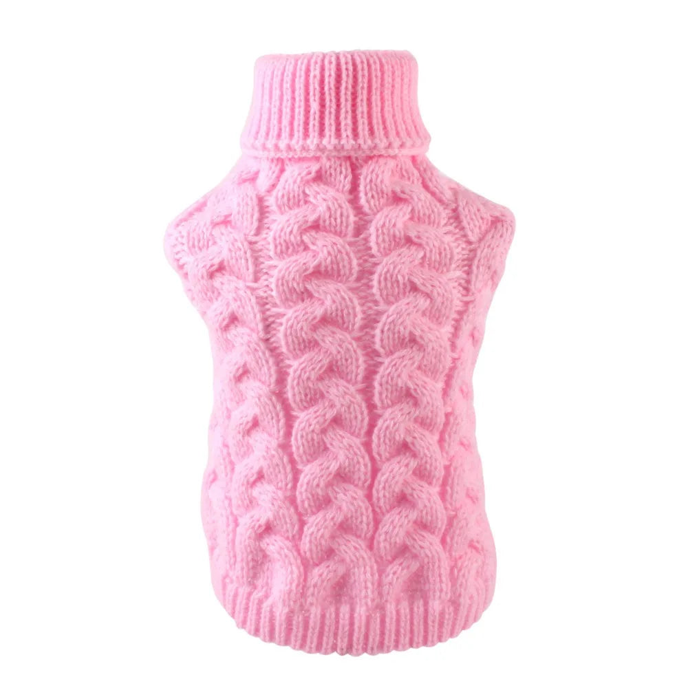 Classic Solid Chihuahua Puppy Dog Sweater for Small Dogs