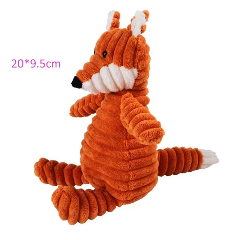 Plush Animal Squeaky Dog Toy for Fun & Training - PawPawBuy