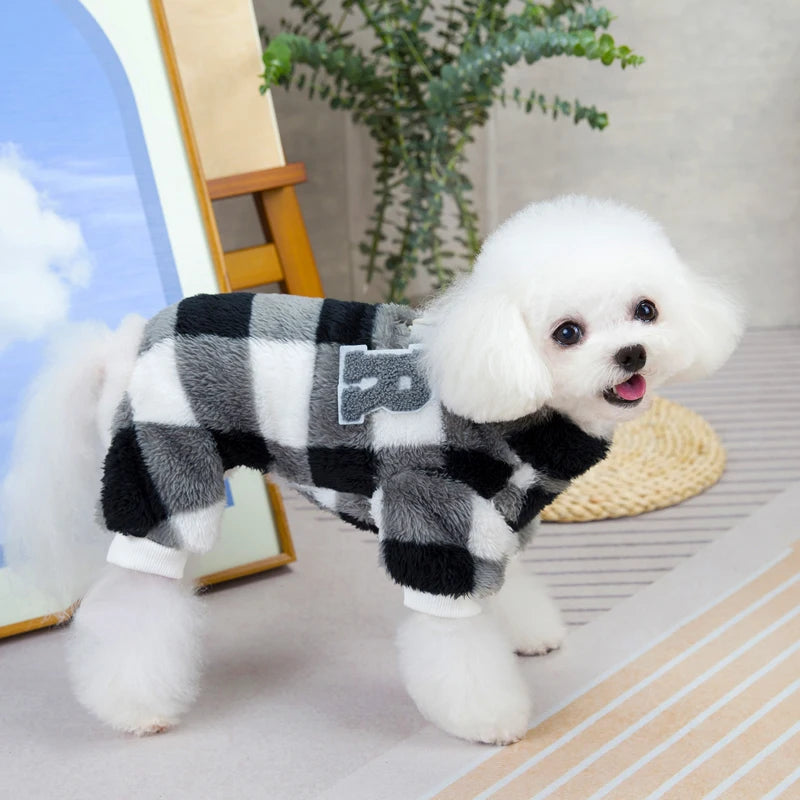 Cozy Winter Jumpsuit for Small and Medium Dogs