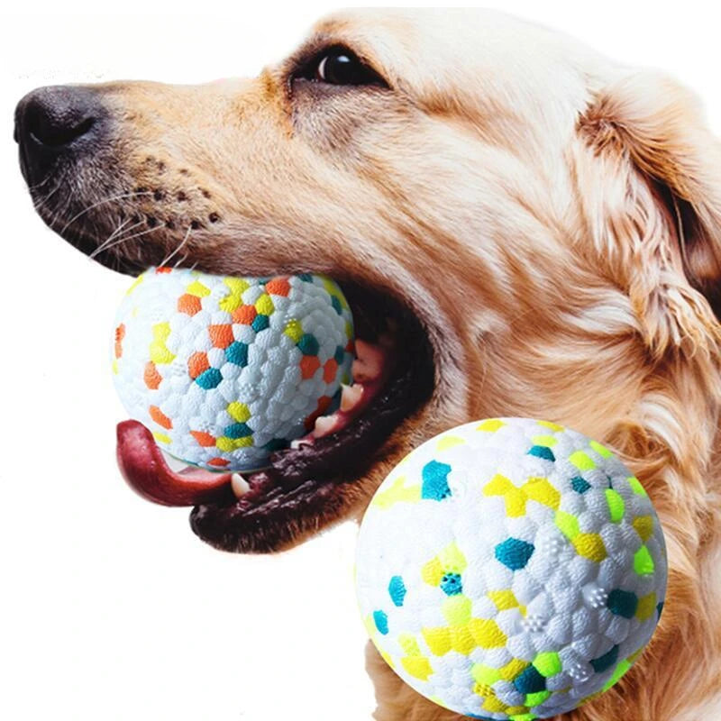 Durable Non-Squeak Dog Ball for Chewing & Training Fun