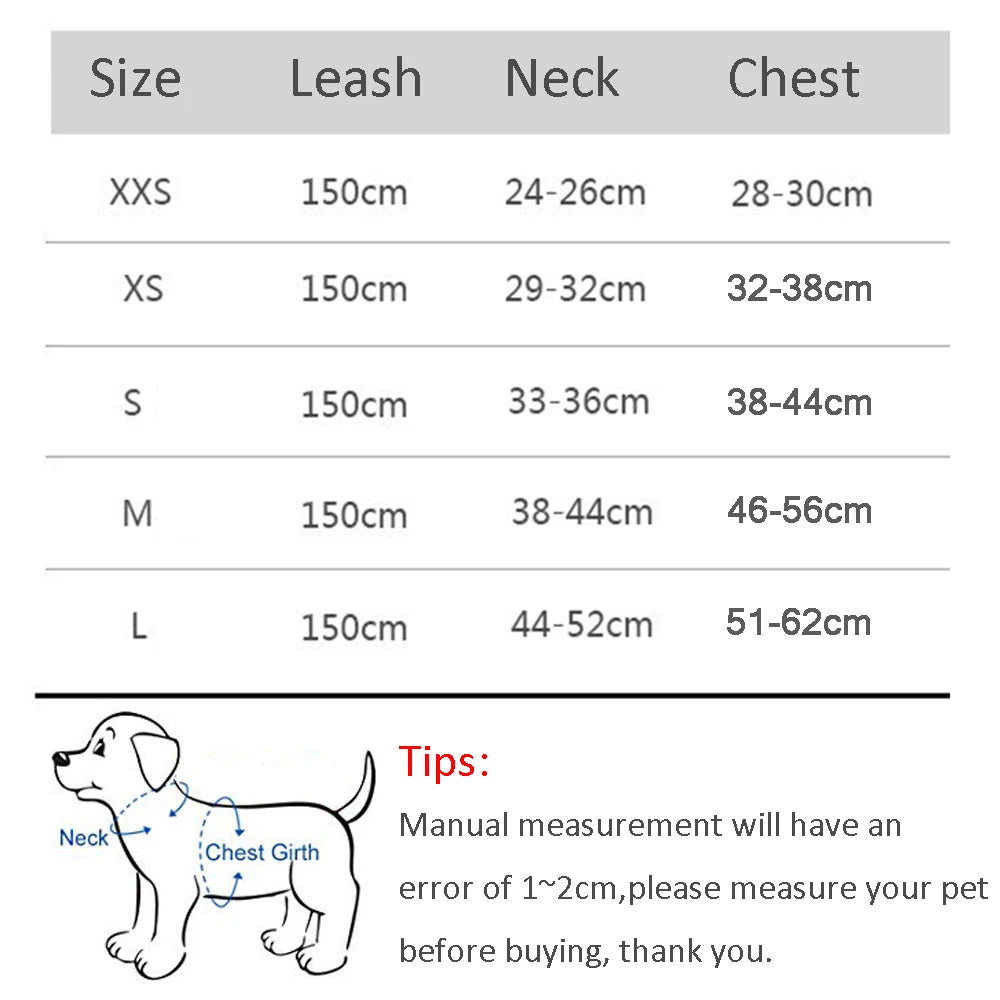 Adjustable Dog Harness & Leash Set for Small Dogs - PawPawBuy