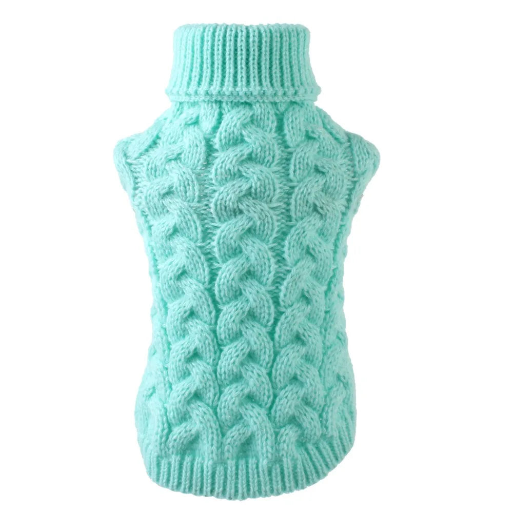 Classic Solid Chihuahua Puppy Dog Sweater for Small Dogs