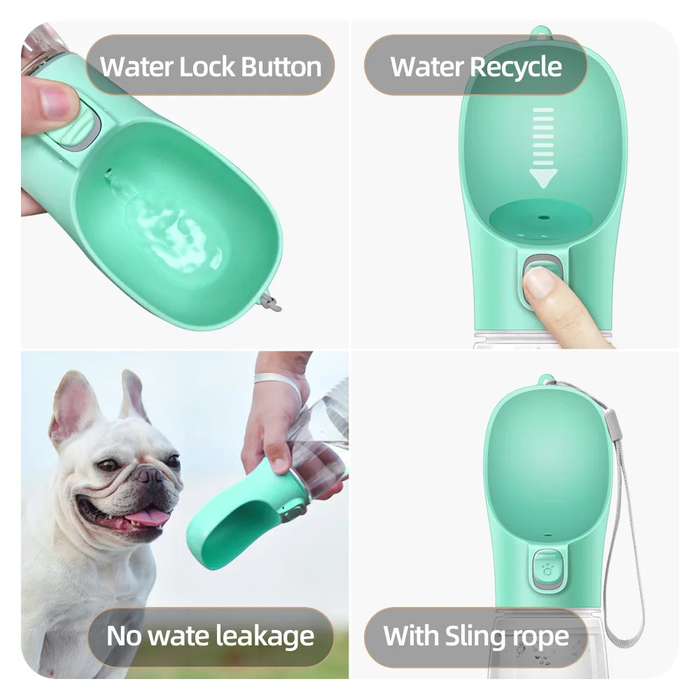 Portable Leakproof Dog Water Bottle for On-the-Go Hydration - PawPawBuy