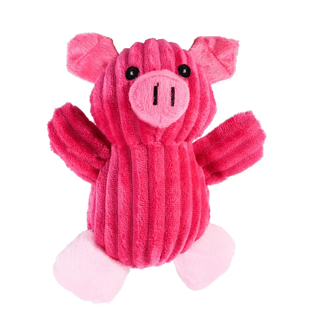 Plush Animal Squeaky Dog Toy for Fun & Training - PawPawBuy