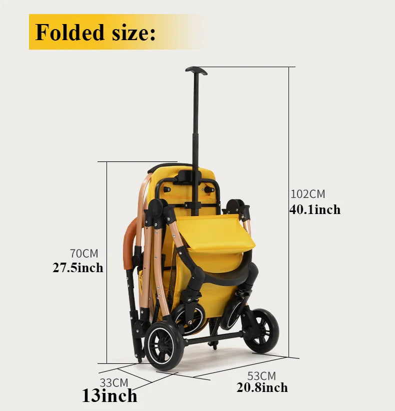 2-in-1 Portable Pet Stroller for Medium/Large Dogs & Cats