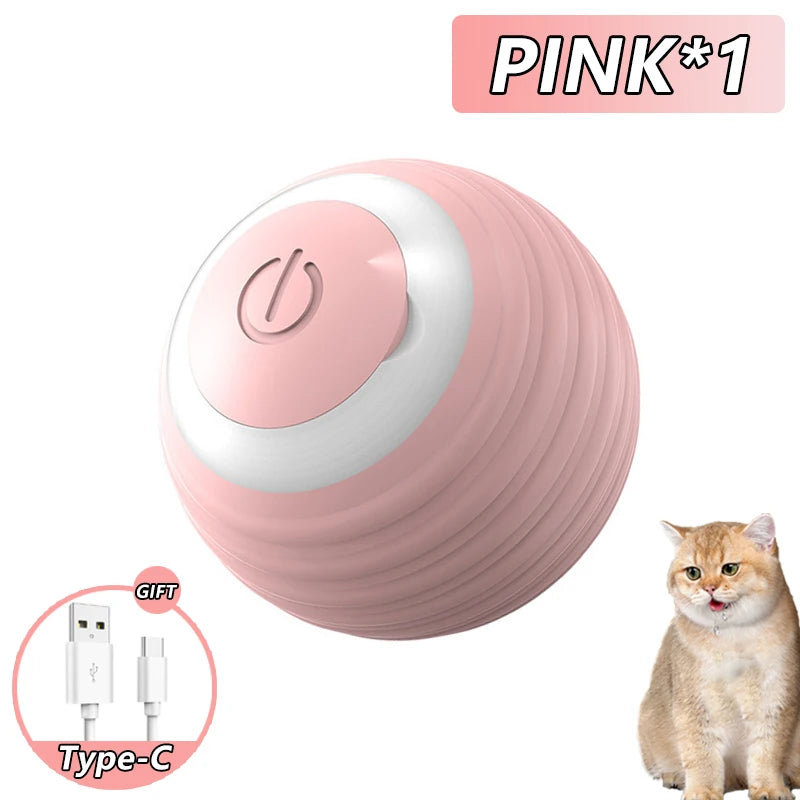 Smart Interactive Rolling Ball Toy for Cats - PawPawBuy