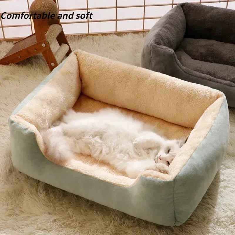 Plush Cat and Dog Bed Mat for Pets