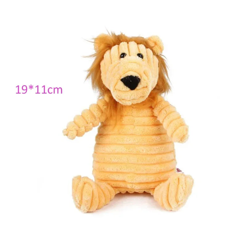 Plush Animal Squeaky Dog Toy for Fun & Training - PawPawBuy