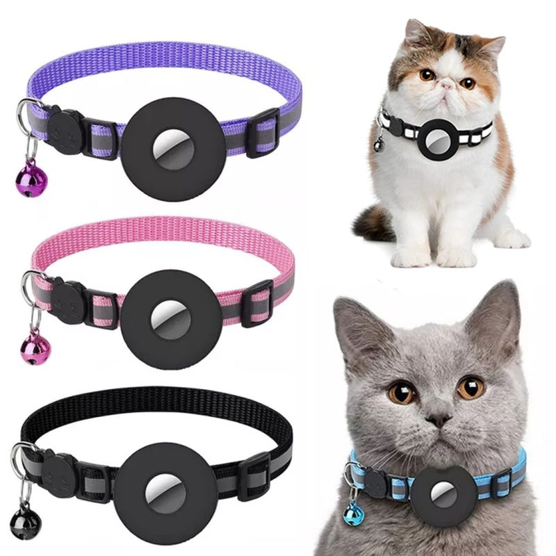 Reflective Waterproof Collar with AirTag Holder for Pets - PawPawBuy